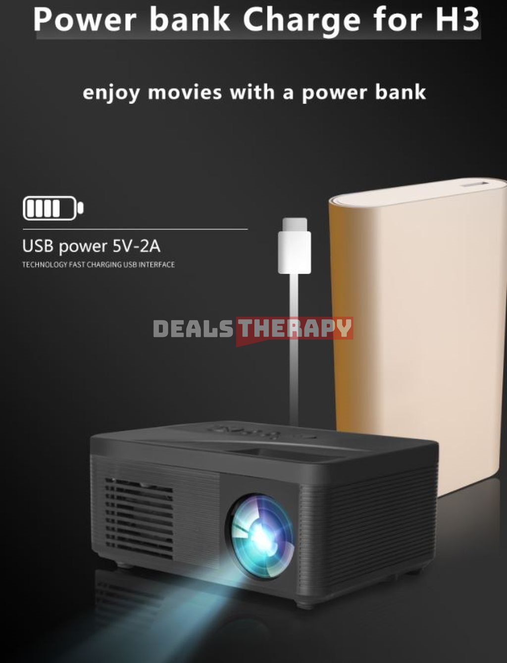 H3 HD Portable Mini LED Projector