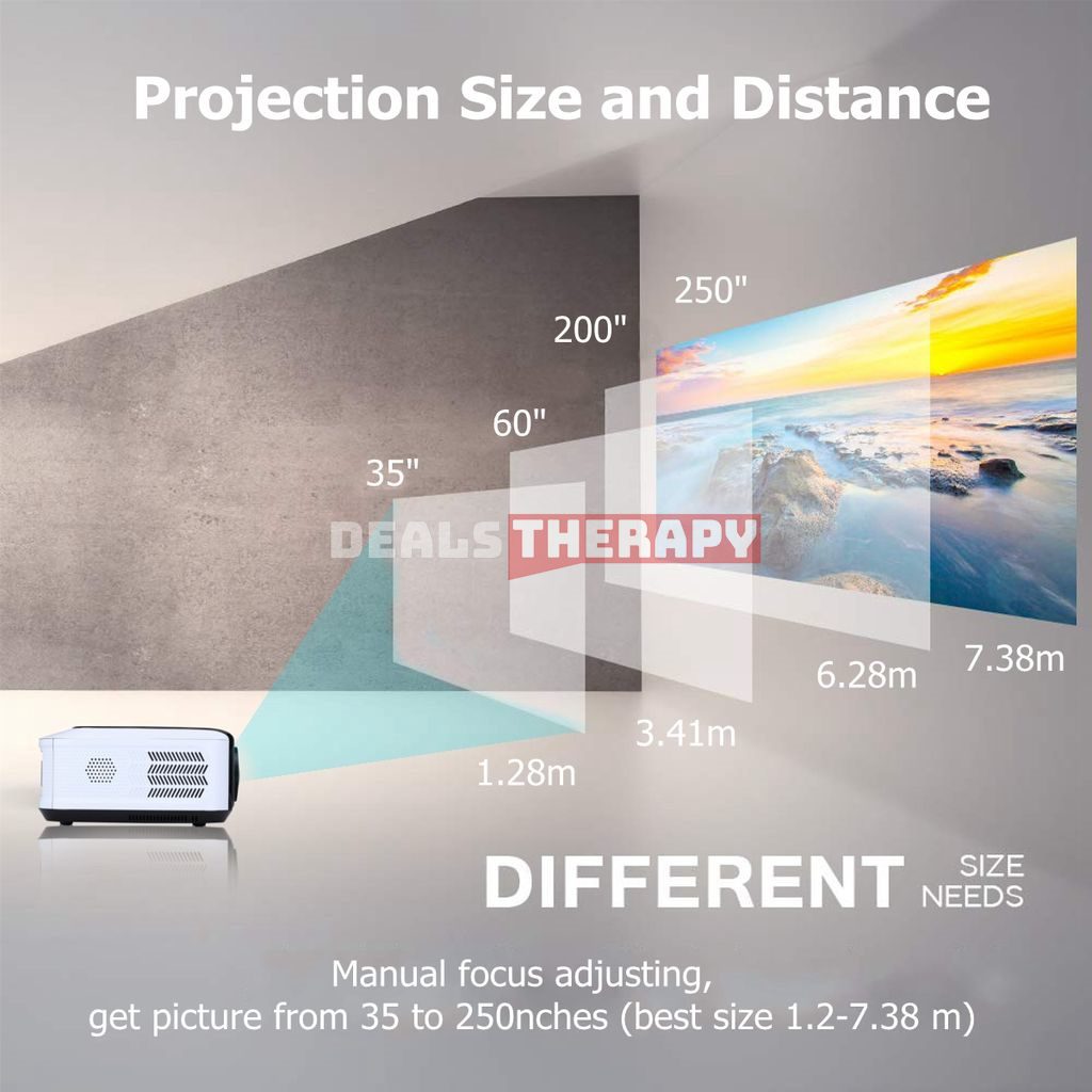 U68 Mini LED WIFI Projector