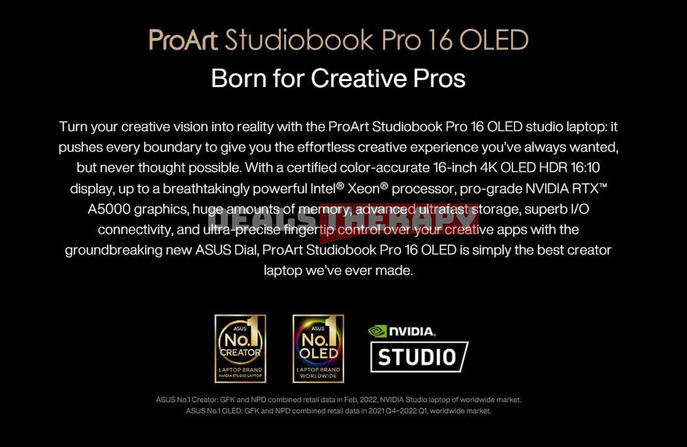 ASUS ProArt Studiobook Pro 16 OLED