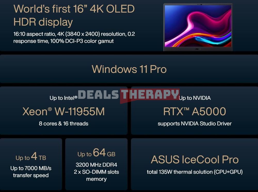 ASUS ProArt Studiobook Pro 16 OLED