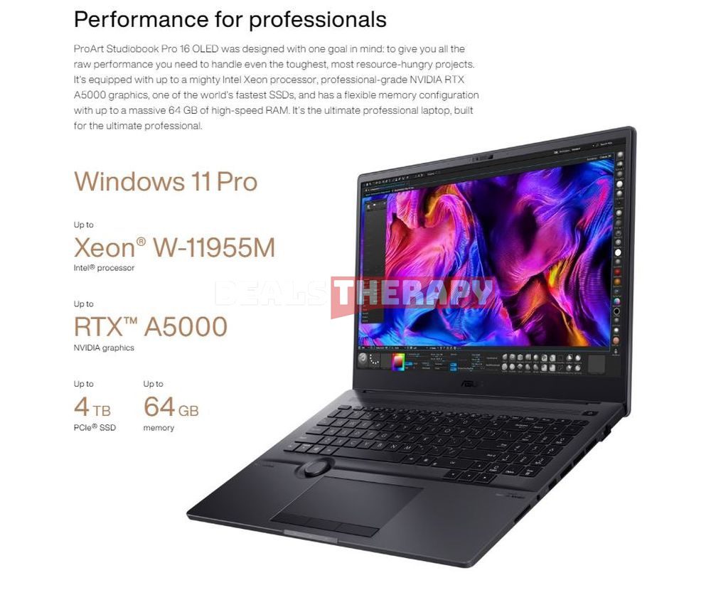 ASUS ProArt Studiobook Pro 16 OLED 