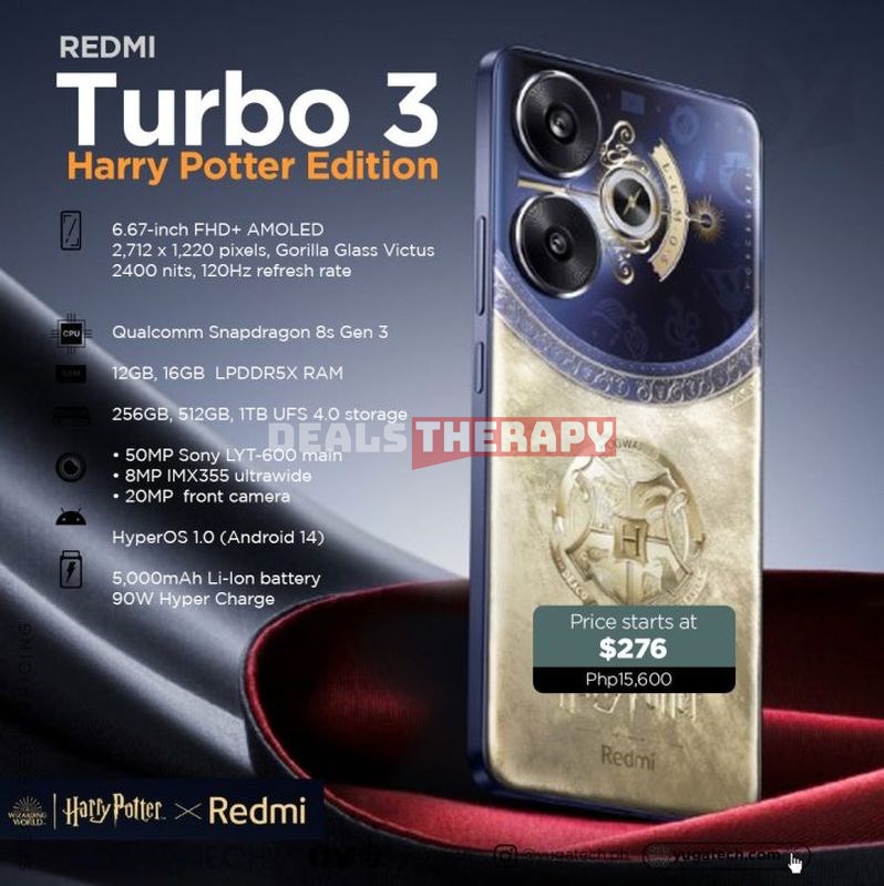 Xiaomi Redmi Turbo 3 Harry Potter Edition