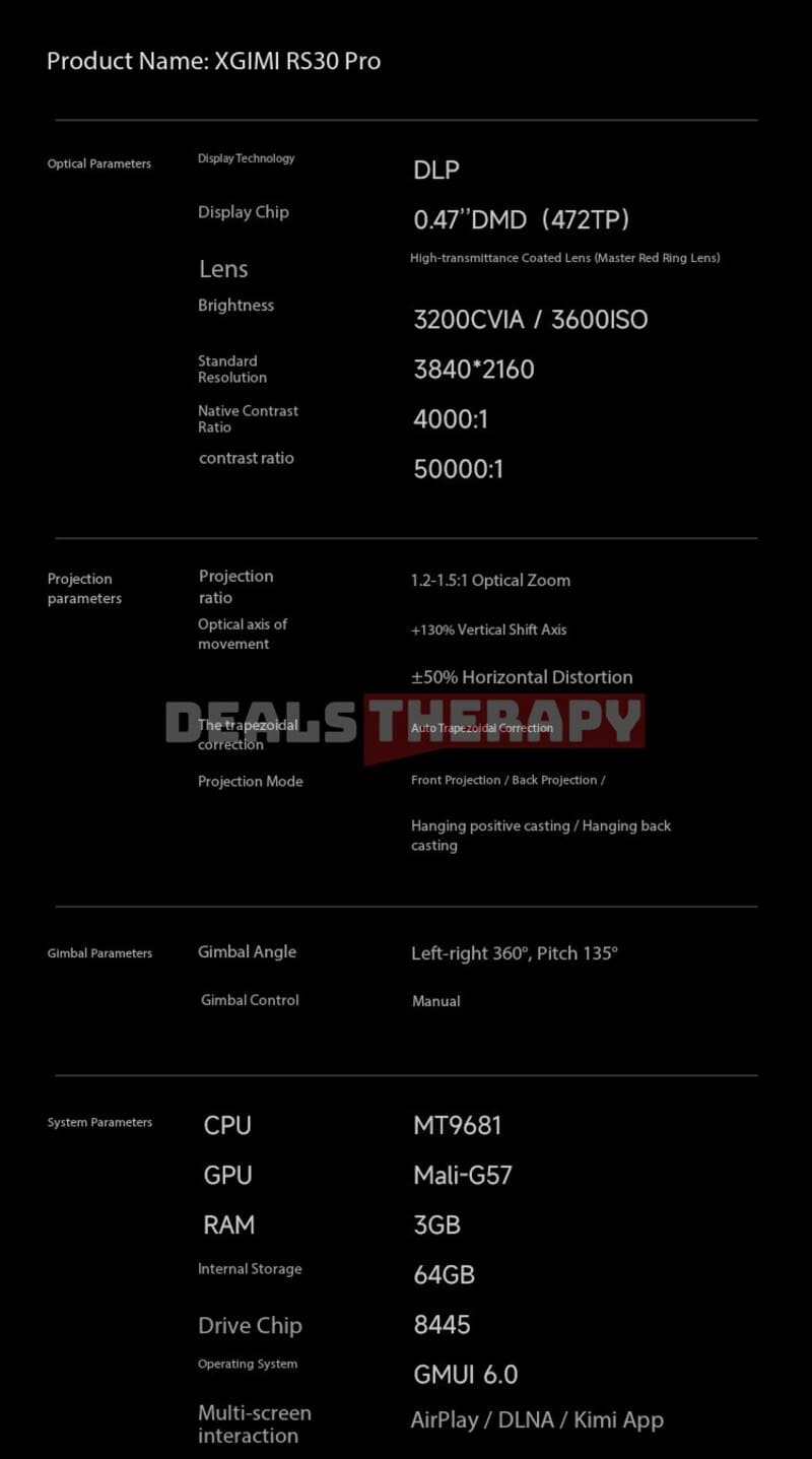 XGIMI RS30 Pro DealsTherapy.com