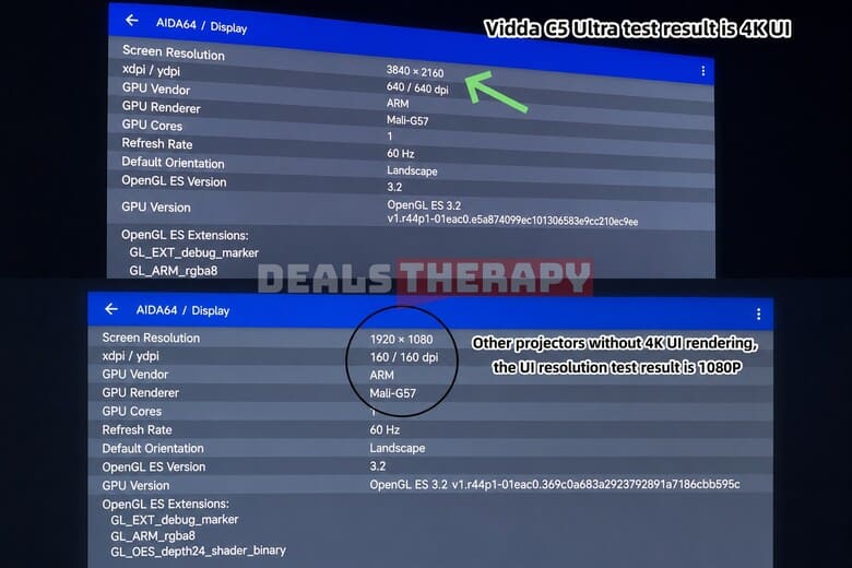 Hisense Vidda C5 Pro Max vs. C5 Ultra 4k user interface