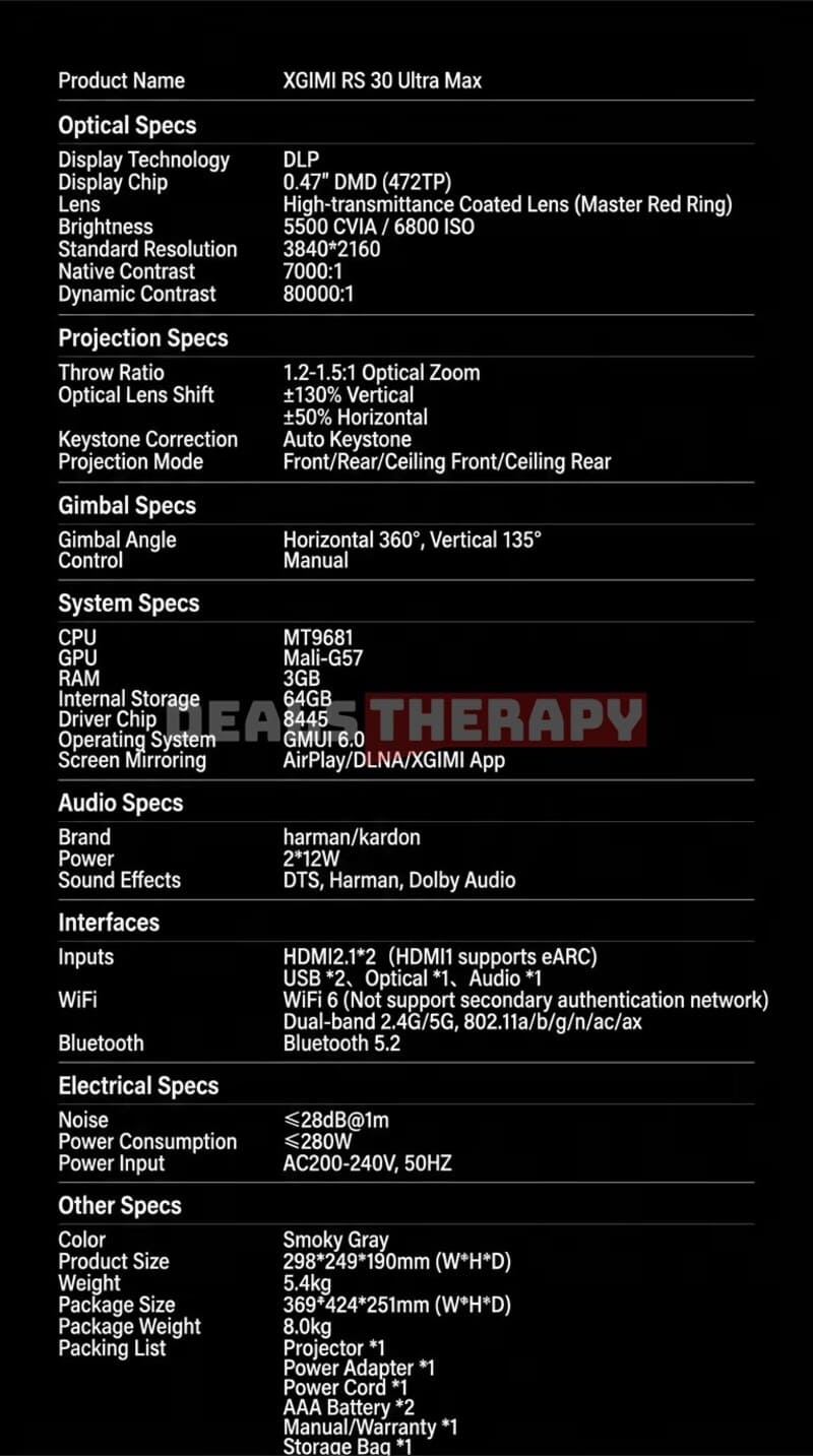 XGIMI RS30 Ultra Max DealsTherapy.com